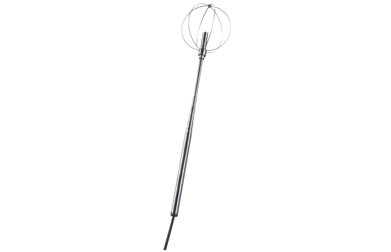 Behaglichkeitssonde f&uuml;r Turbulenzgrad-Messung mit Teleskop